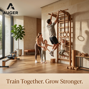 Spalliera Svedese in Legno per Palestra Domestica, Barre da Parete, Barra per Trazioni, Attrezzatura per Calisthenics e Fitness - Product Image 1