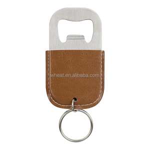 Chấp Nhận Tùy Chỉnh Biểu Tượng Da Có Thể Mở Đám Cưới Đảng Kinh Doanh Món Quà Lưu Niệm Trống Giả Da Keyring Bia Mở Chai - Product Image 2