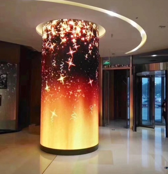 GOB/COB Curved Flexible Led Module 320x160mm 240x120mm P3 P2.5 P2 P1.25 P1.56 P1.875 Soft Led Display Screen Column