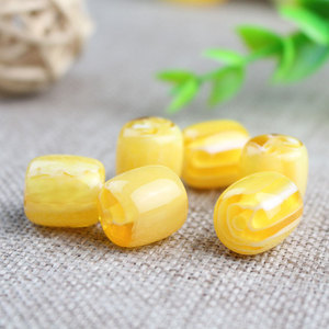 <b>Resin</b> Barrel Bead 13x14mm Crystal <b>Clear</b> Artistic DIY Loose Beads For Buddhist Prayer Beads Accessories - Product Image 2
