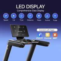 Tapis roulant électrique intelligent commercial YPOO M8 PRO avec écran LED, nouveau design, pour la salle de sport, avec application