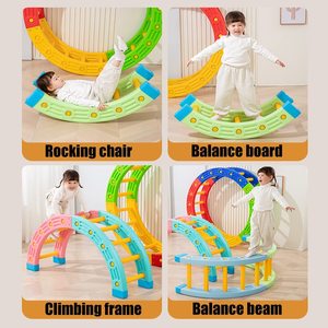 Formation de parcours d'obstacles Jungle Gym en plastique pour enfants équipement d'entraînement d'équilibre et de coordination pour enfants cadre d'escalade pour tout-petits - Product Image 6