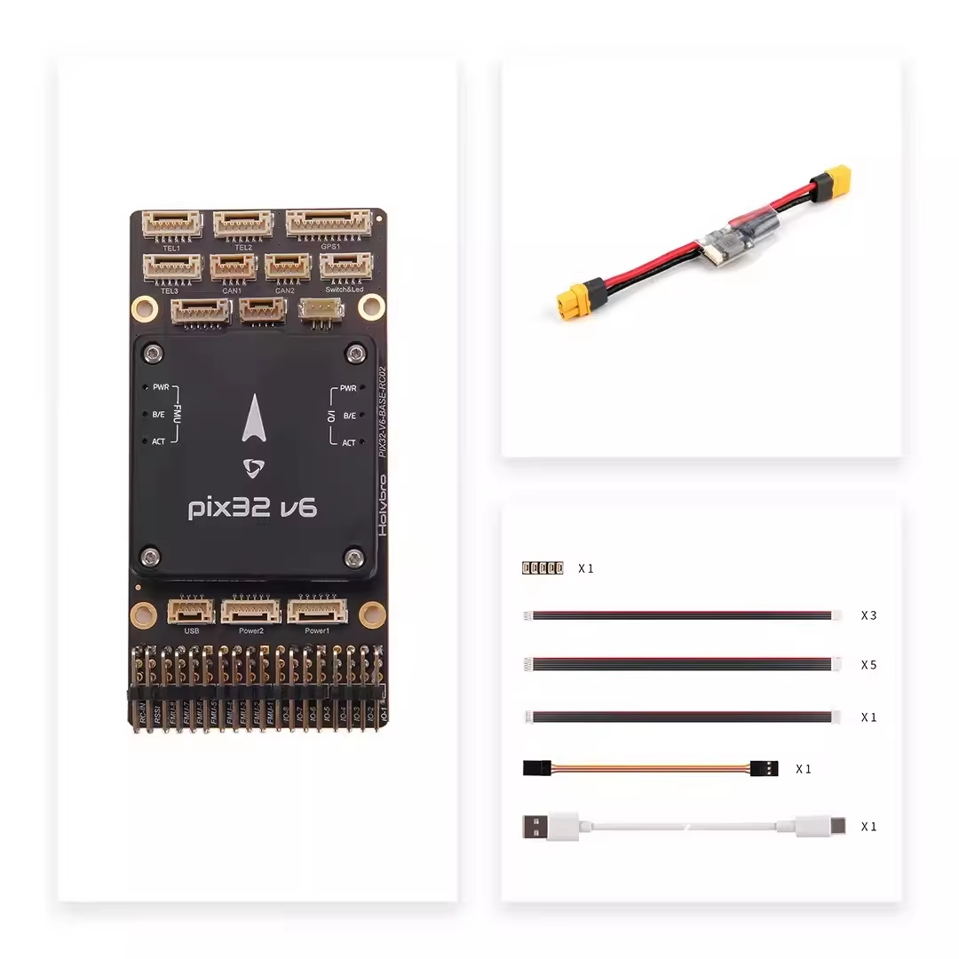 Pix32 V6 คอนโทรลเลอร์การบิน + แผงฐานมาตรฐาน + PM02