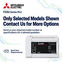 Modul CPU PLC Mitsubishi FX5U Series MELSEC IQ-F 32 64 80 I/O Ethernet RS-485 Programmable Logic Controller untuk Otomasi