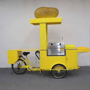 Nouveau populaire Mobile affichage de nourriture vélo rue ventes équipement de camion de nourriture contreplaqué chariot de nourriture pour Snack Food état d'usine nouveau - Product Image 4