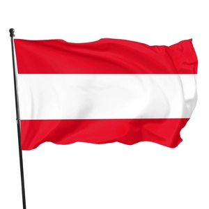 ธงออสเตรียพิมพ์โลโก้ผ้าโพลีเอสเตอร์สำหรับประเทศผลิตตามสั่ง - Product Image 1