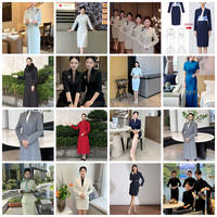 Ensembles de costumes pour femmes, vêtements de bureau pour femmes, robe formelle en polyester pour une image professionnelle, OEM ODM