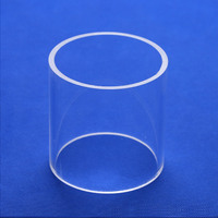 Fábrica BAO RAN Personaliza Tubos de Vidrio de Cuarzo Translúcido Resistentes a Altas Temperaturas de Varios Diámetros, Grosor de Pared de 5.0 mm