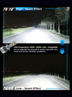 Ampoule de phare à LED pour voiture 3000Lm 30W haute puissance avec ventilateur CSP Chip Led H11 H1 H4 H7 HB3 9005 HB4 9006 9012 Canbus phare