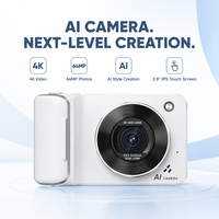 Cámara de 48mp con Certificación FCC, 64MP, Autoenfoque, Pantalla CMOS, Compacta y Ligera para Fotografía de Viajes, Eventos Familiares y Principiantes