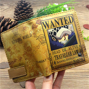 Portefeuilles courts à monnaie de 7 styles, porte-monnaie en PU d'anime, WANTED DEAD or ALIVE Nika Luffy 1 PIECE, femmes, hommes, enfants, porte-cartes d'anime - Product Image 3