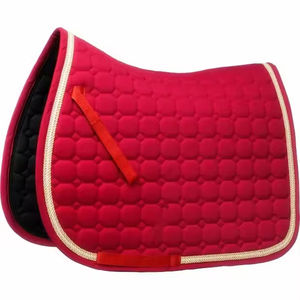 Thời Trang ngựa yên vải cưỡi ngựa Nhà cung cấp màu đỏ dressage yên Pad biểu tượng tùy chỉnh tất cả các mục đích yên Pad - Product Image 1