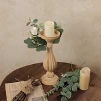 Buket Bunga Eucalyptus Plastik Buatan Tangan Modern untuk Dekorasi Pernikahan dan Rumah Model 9090 Grosir Hari Valentine
