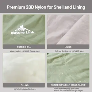 Os melhores sacos de dormir para ambientes externos para clima frio tecido de poliéster à prova de molha com enchimento de algodão