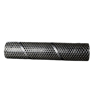 Tube filtrant perforé en acier inoxydable 304 316 sur mesure, soudé en spirale, à trous ronds, pour le contrôle du sable et la filtration des puits d'eau - Product Image 1