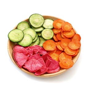 Vegetales y Frutas Fritos al Vacío, Mezcla de Rábanos Verdes y Rojos y Zanahorias - Product Image 1