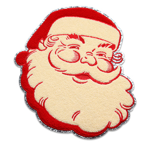 Fashion Christmas Santa Claus Heat <b>Press</b> Iron on Patches Chenille Custom Adhesive Trendy Patches for <b>Clothes</b> - Product Image 5