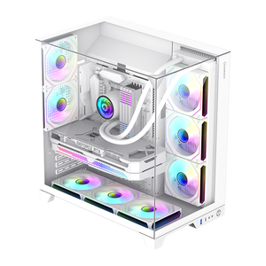 Vỏ máy tính GAMEMAX-Infinity Plus Mid-Tower ATX, quạt ARGB 120mm, hỗ trợ tản nhiệt 360mm, khung máy hai ngăn, dành cho chơi game - Product Image 4