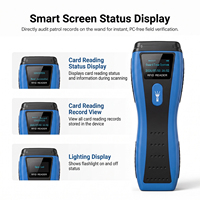 Système de patrouille de sécurité avec écran OLED étanche, technologie RFID et lampe torche