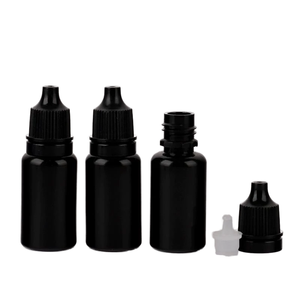5ml 10mlブラックPEプラスチック製小型スクイーズボトルソフトアイドロップ液体点眼薬工業用 - Product Image 1