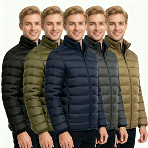 Good Price <b>Men's</b> <b>Lightweight</b> Water-Resistant Packable Puffer <b>Jacket</b> Winter Puffer <b>Jacket</b> Liquidation Stocklots - Product Image 1