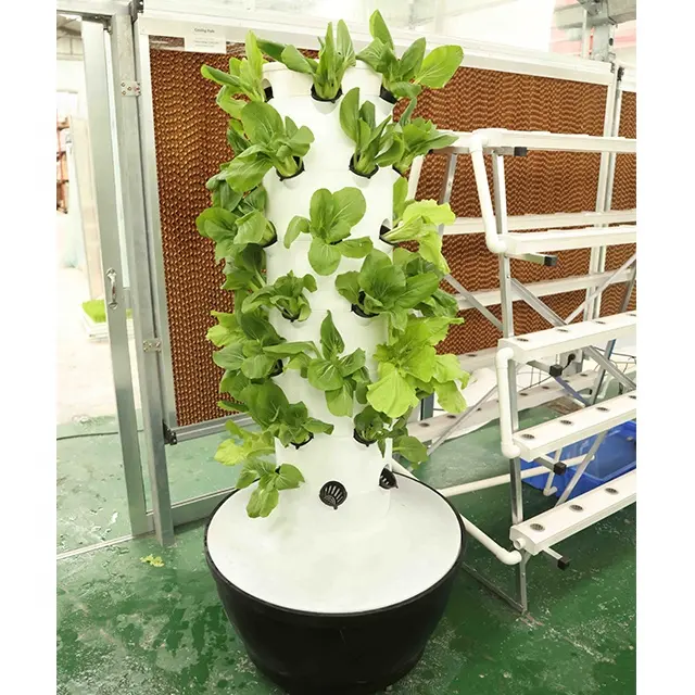 Hydrokultur wachsen system für treibhaus aeroponics systeme vertikale landwirtschaft nebel turm garten