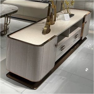 Sofá de cuero de lujo ligero de estilo italiano, combinación de sala de estar, Villa, sofá de sala de estar de gama alta, conjunto de muebles - Product Image 6