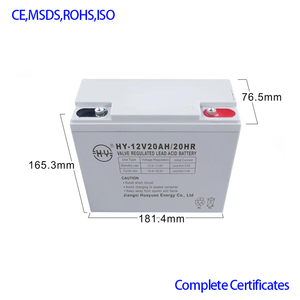 太陽エネルギー貯蔵鉛蓄電池<span class=keywords><strong>12v</strong></span> 20ah充電式バッテリーメンテナンスフリー - Product Image 3