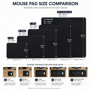 Tapis de souris de bureau de tailles différentes avec logo personnalisé tapis de souris OEM ODM emballage imprimé logo tapis de souris pour promotion - Product Image 3