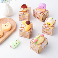 Nouvel Arrivage Jouets Squishy Doux en Forme de Produits de Boulangerie, Boîte Surprise David Bread Shop, Jouets Mignons à Rebond Lent, en TPR, Pain et Donut