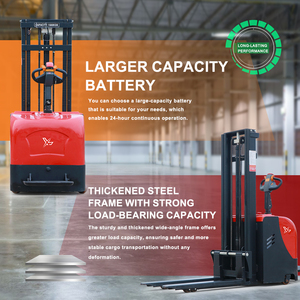 חם מוכר 4.5 מ 'מחסן חשמל <span class=keywords><strong>stacker</strong></span> 2500 lbs כוח-driven מלגזות חשמליות פרימיום מלגזות - Product Image 2