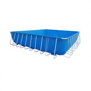 <span class=keywords><strong>Piscine</strong></span> rectangulaire commerciale <span class=keywords><strong>HTH</strong></span> en promotion, bâche PVC 0,9 mm d'épaisseur, garantie 2 ans, échelle à cadre métallique pour la maison - Product Image 1