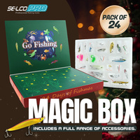 Coffret cadeau de leurres de pêche Selco, assortiment de crankbaits et spinnerbaits, surprise aléatoire