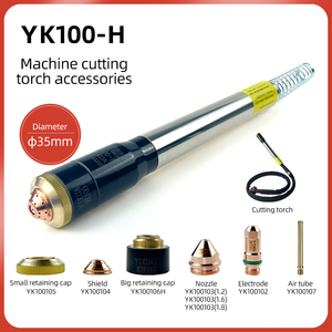 YiKuai YK100H CNC Plasma Cutter Antorcha Componentes 20 piezas Directo de fábrica Latón Núcleo de aire Tubo central de gas Tubo de aire de YK100-H - Product Image 5