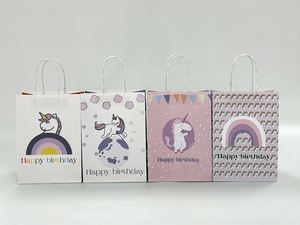 Bolsas de Regalo de Papel Kraft Reciclable Ecológicas de 22*11*27cm, Laminadas, Color Natural, para Empaque de Velas, para Bodas y Cumpleaños - Product Image 4