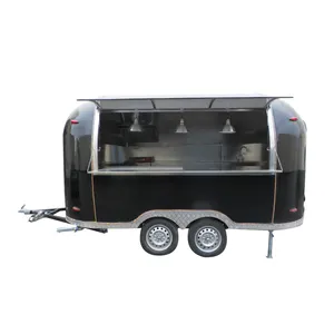 Strada carrello hot dog food truck con stufa mobile granitore van griglia rimorchio per la vendita