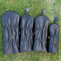 Housse de tête de club de golf n° Housse de tête de club de golf en PU avec broderie crâne surfeur pour driver/fairway/hybride – Accessoire de golf