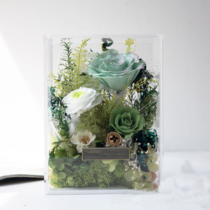 Boîte Cadeau en Acrylique pour Fleurs Préservées, Boîte à Roses Coulissante, Maison Florale en Acrylique Haut de Gamme, Cadeau de Saint-Valentin, Décoration Florale pour la Maison - Product Image 6