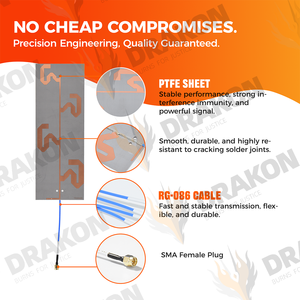 Глобальная оптовая продажа, высокоусиленная направленная печатная плата с антенной, удобная анти-БПЛА, печатная плата для 1,5 г, 2,4 г, 5,8 Г, UAVs - Product Image 5