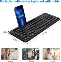 Yeni sürüm 98 anahtar membran sayısal klavye ABS masaüstü 2.4G kablosuz membran klavye Mouse Combos hızlı teslimat