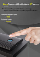 Disco duro externo SSD de estado sólido, dispositivo móvil de 256GB, 512GB, 1TB, USB 3,2, cifrado con huella dactilar
