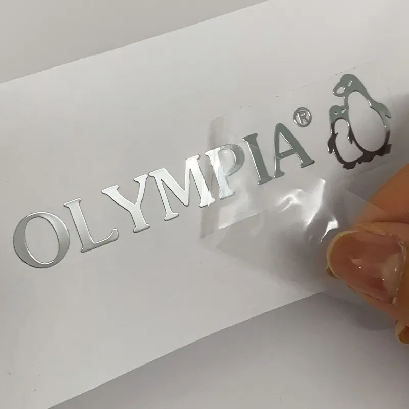 Fabrika fiyat özelleştirilmiş kendinden yapışkanlı ev aletleri marka logo metal etiket kabartmalı su geçirmez lüks 3D gümüş transferi