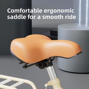 <span class=keywords><strong>Bicicleta</strong></span> Ligera para Mujer Adulta, 18/20/22/24 Pulgadas, Cuadro <span class=keywords><strong>de</strong></span> Acero <span class=keywords><strong>de</strong></span> Alto Carbono, Capacidad <span class=keywords><strong>de</strong></span> Carga <span class=keywords><strong>de</strong></span> 150 kg, Sin Suspensión en la Horquilla, para Ciudad - Product Image 2
