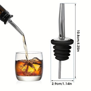 Stainless Steel Wine Pourer Red Wine Stopper <b>Bottle</b> Cap <b>Cork</b> Dust-Proof Capped Spout Decanter Spout Manufacturer Supply KR-DJQ2 - Product Image 3