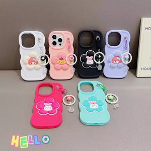Macaron colore onda cellulare custodia protettiva per Oppo A7 RENO 5 <span class=keywords><strong>REALME</strong></span> <span class=keywords><strong>C53</strong></span> C55 Silicone fiore cover per Vivo Y20 Y02