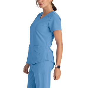 Tenues médicales d'hôpital de qualité supérieure, ensembles de blouses d'infirmière à manches longues, en toile, couleur personnalisée, unisexe, logo personnalisé - Product Image 3