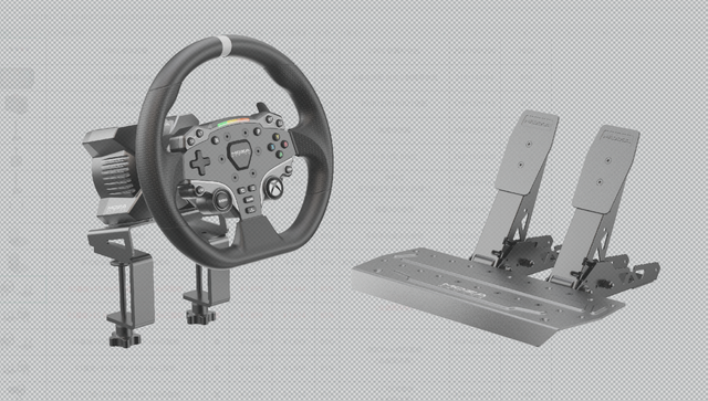 MOZA R3 Racing Wheel and Pedals for Xbox & PC