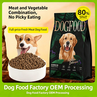 Nourriture pour chiens à base de viande fraîche à 80 %, mélange de viande et de légumes pour chiens non difficiles à l'alimentation, avec précieux colostrum de mouton, universel pour chiots et adultes