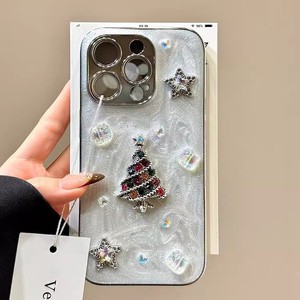 เคสไอโฟน 17/16 Pro Max ลายต้นคริสต์มาส 3 มิติ สไตล์เกาหลี แบบอีพ็อกซี่  สำหรับรุ่น 15/14  ดีไซน์หรูหรา - Product Image 1