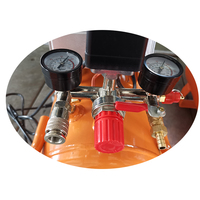 Compresseur d'air à piston portable 2HP 24L, manomètre à double pression à entraînement direct avec vannes de régulation, vente d'usine